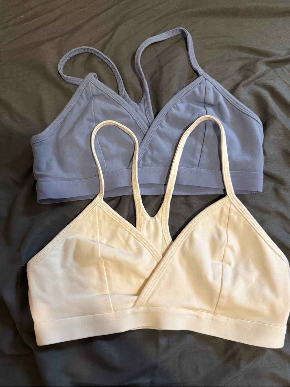 Fabletics Live-In Racerback Bralette 2 Pack S Blue Egret NWOT Set